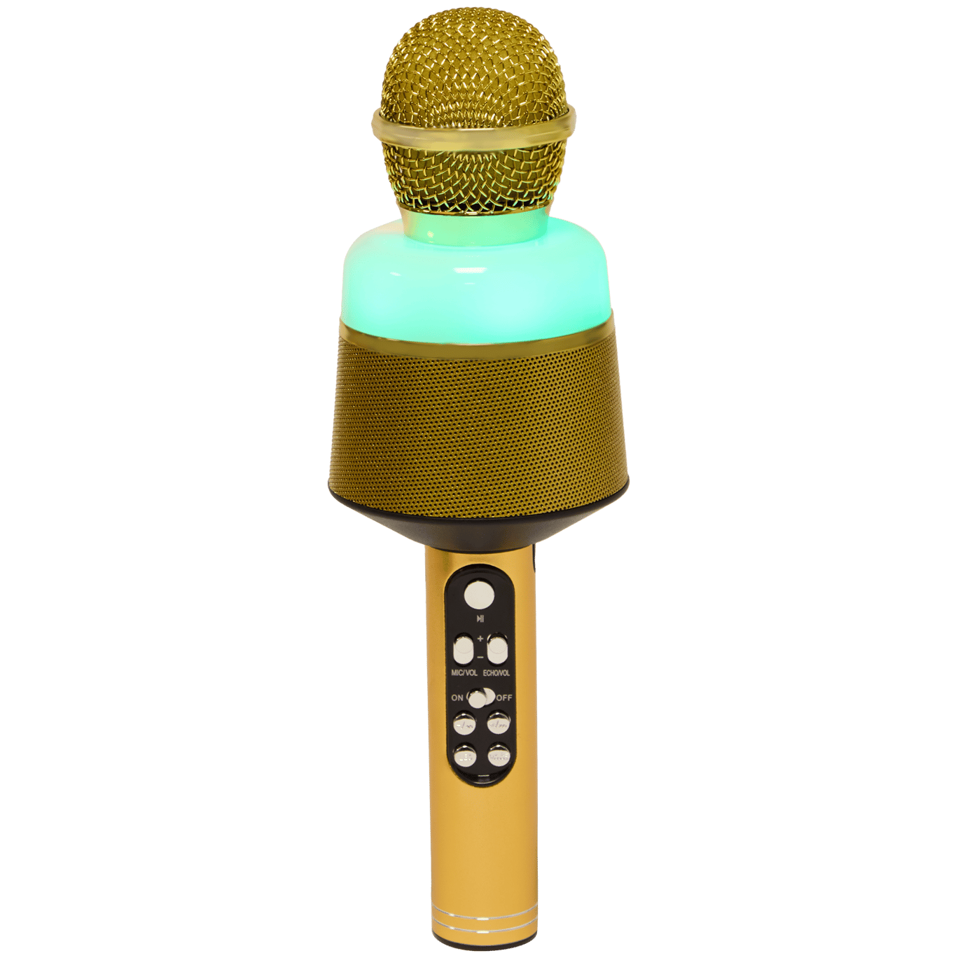 Bezdrôtový karaoke mikrofón so svetlom