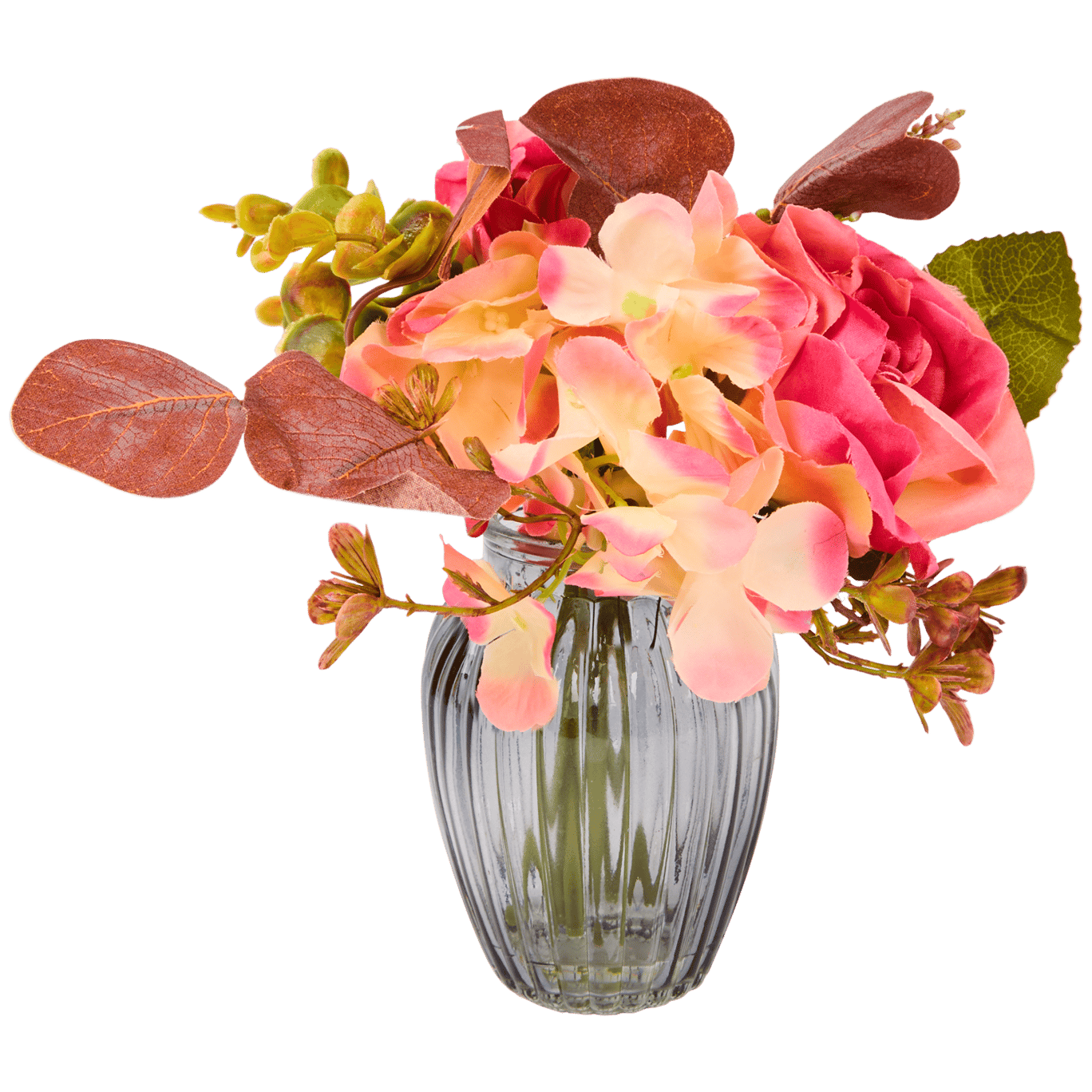 Fleurs artificielles dans un vase