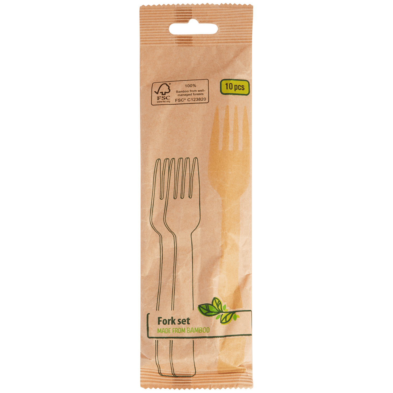 Garfos de bambu