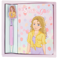 Selfie Girls Notizbuch mit Kugelschreiber