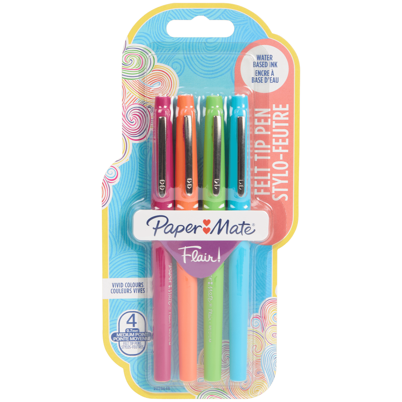 Paper Mate Flair Filzstifte 12er Pack - Mittelspitze 0,7mm In Schwarz
