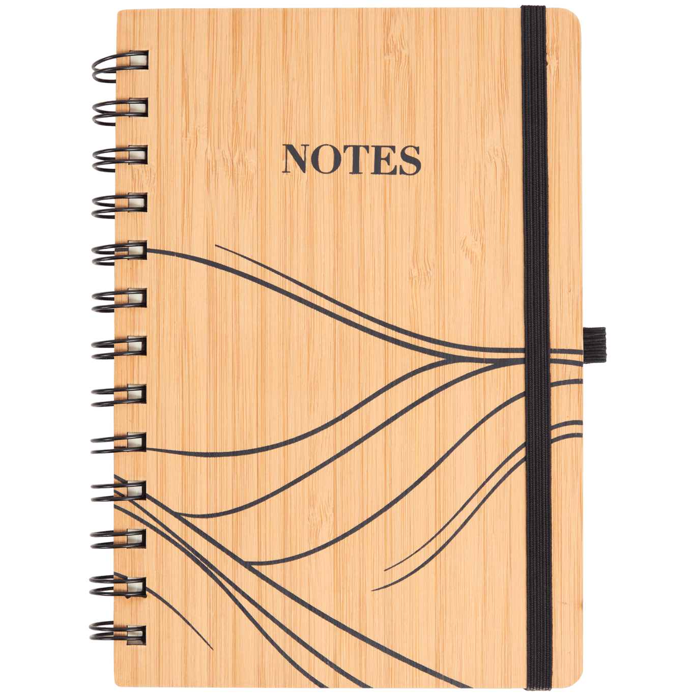 Caderno com capa em bambu