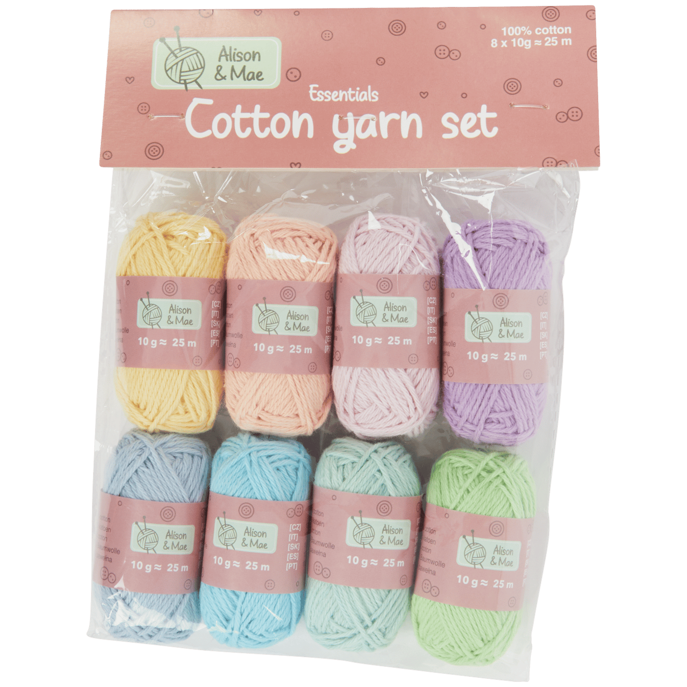Alison Mae Cotton Yarn Set - Temu