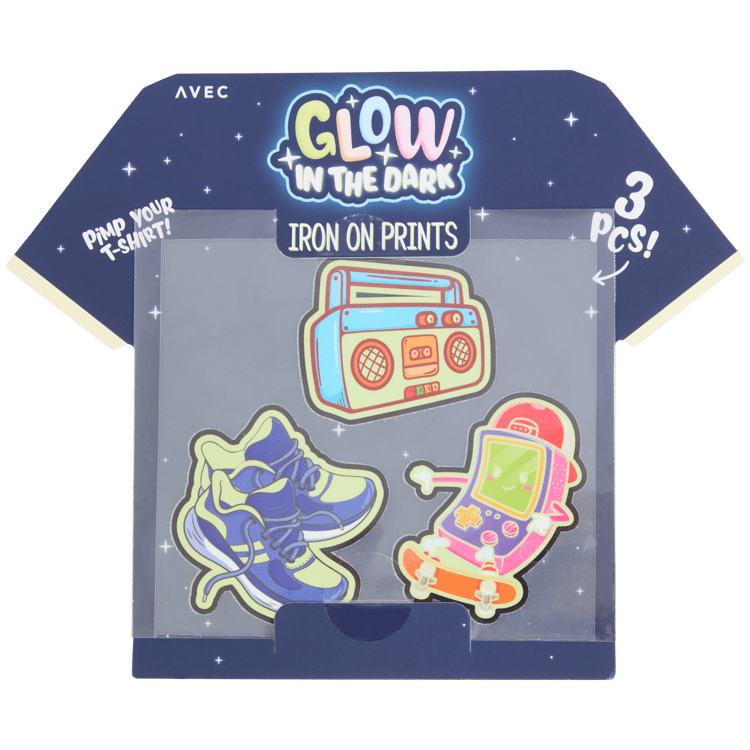 Avec glow-in-the-dark strijkpatches