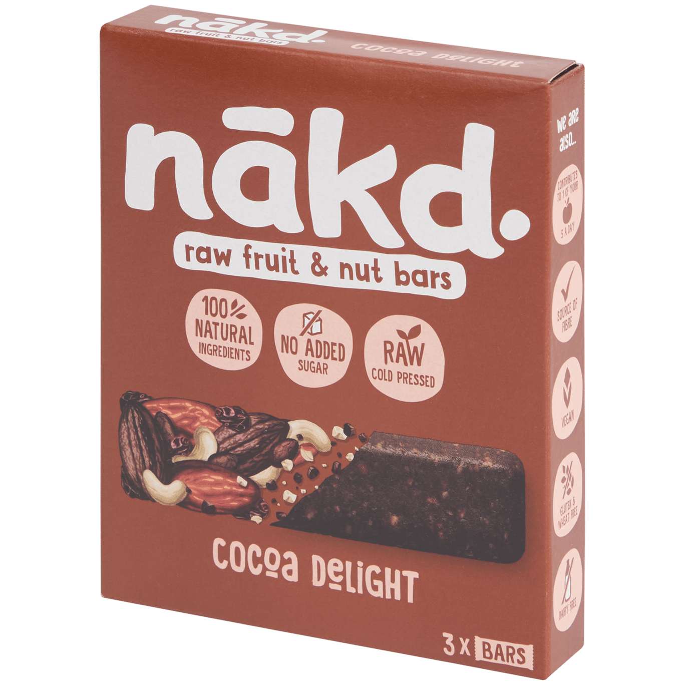 Barres de fruits et noix Nakd Cocoa Delight