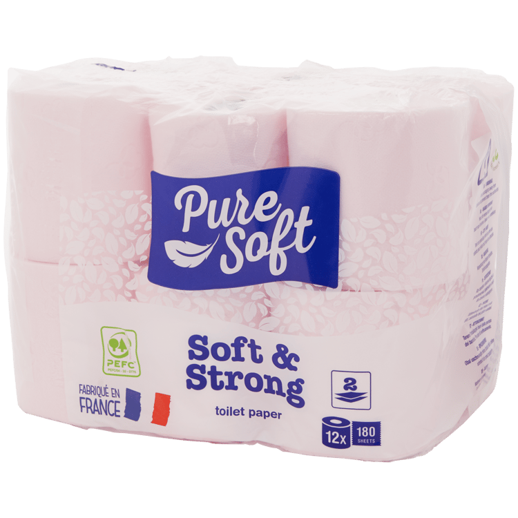 Papier toilette Pure Soft Doux et résistant