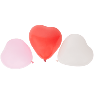Balões em coração