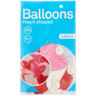 Balões em coração
