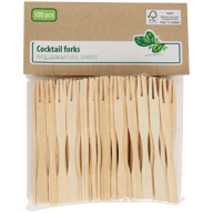 Tenedores de cóctel bambú