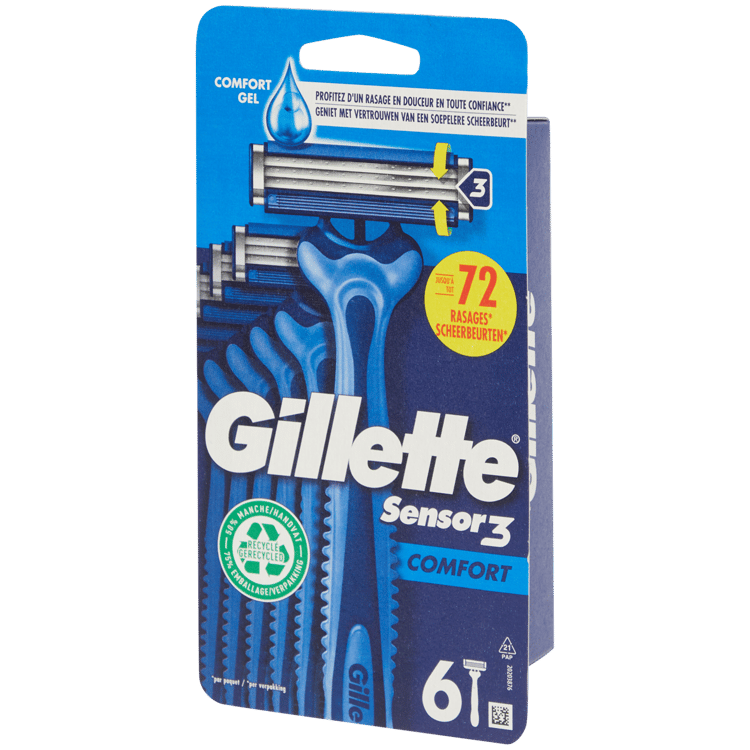 Lâminas de barbear Gillette Sensor 3 Comfort