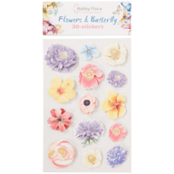 Hobby Flora Schmetterlings- und Blumensticker