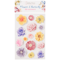 Hobby Flora Schmetterlings- und Blumensticker