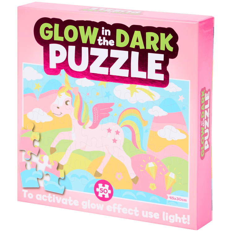 Glow-in-the-dark puzzel