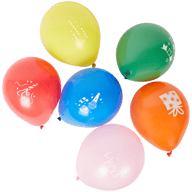 Balões com estampado