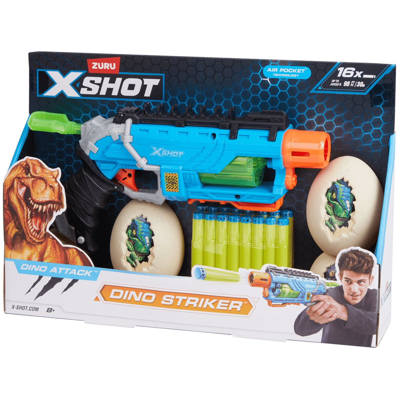 Pistolet à fléchettes Dino Striker Zuru X-Shot