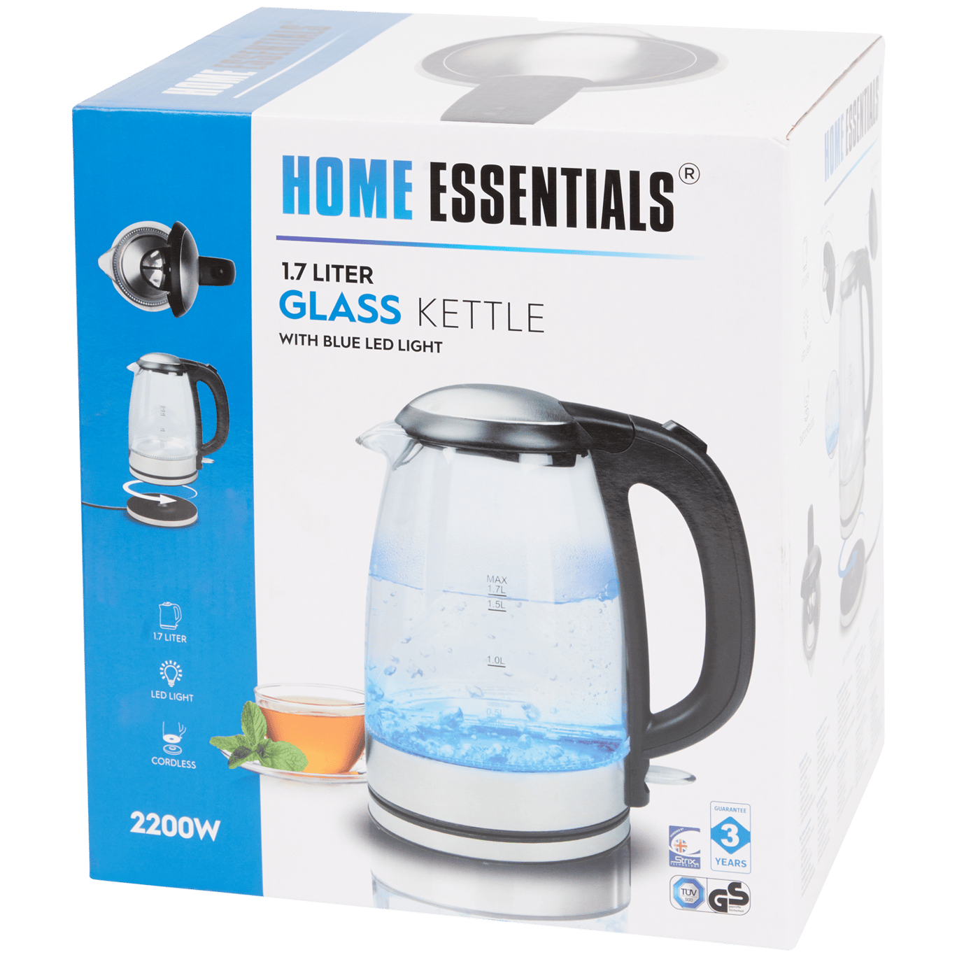 Home Essentials glazen waterkoker