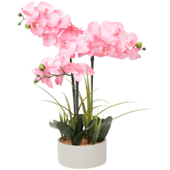 Umělá orchidej v květináči