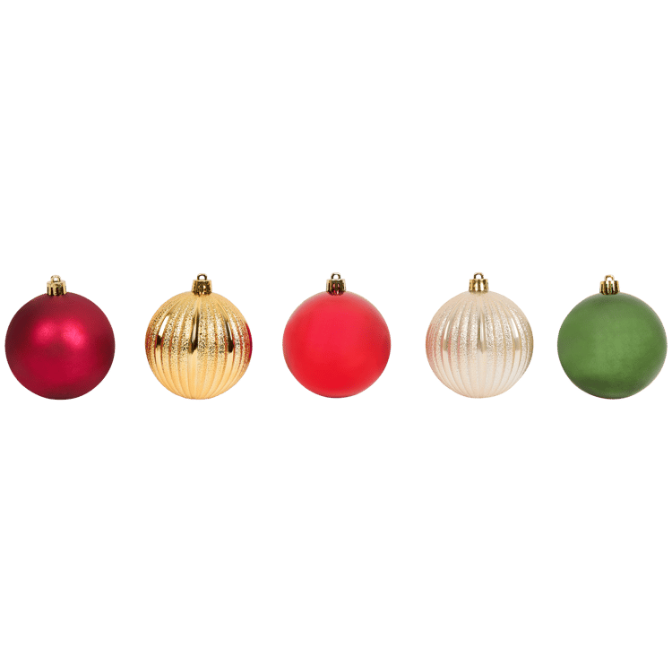 Boules de Noël en plastique