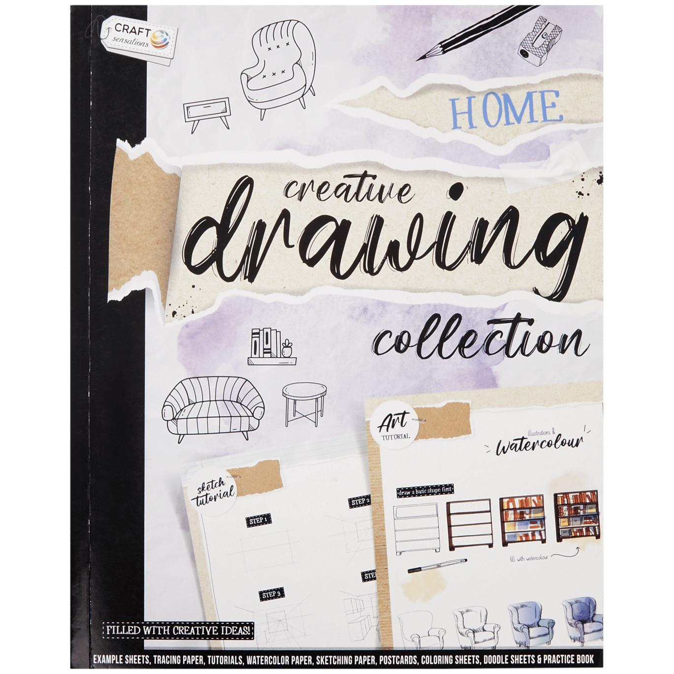 Cahier de dessin Grafix Creative Drawing Collection