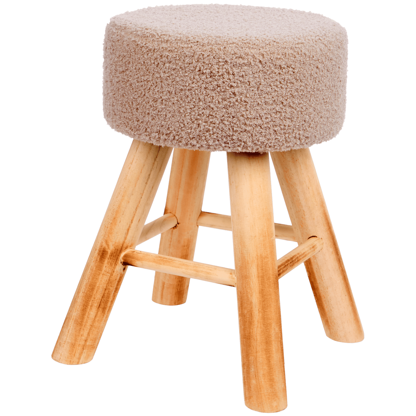 Tabouret en teddy