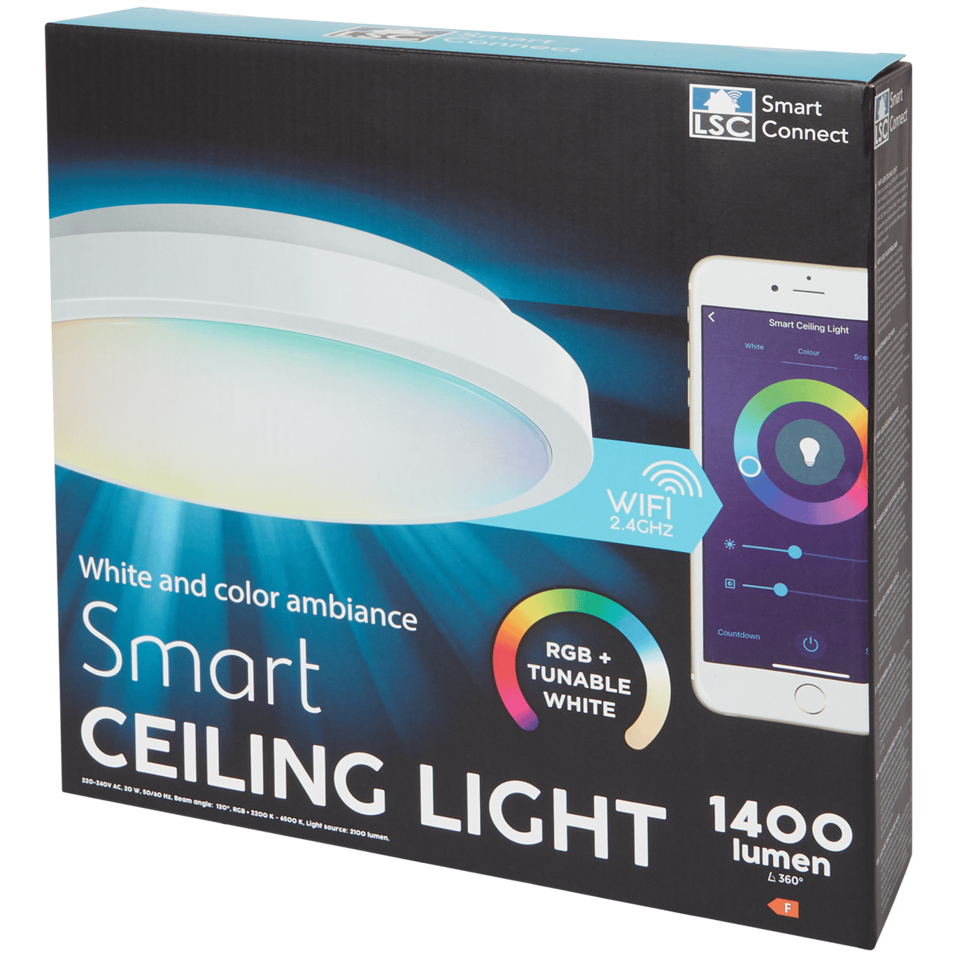 Vooruit Moeras strottenhoofd LSC Smart Connect plafondlamp | Action.com