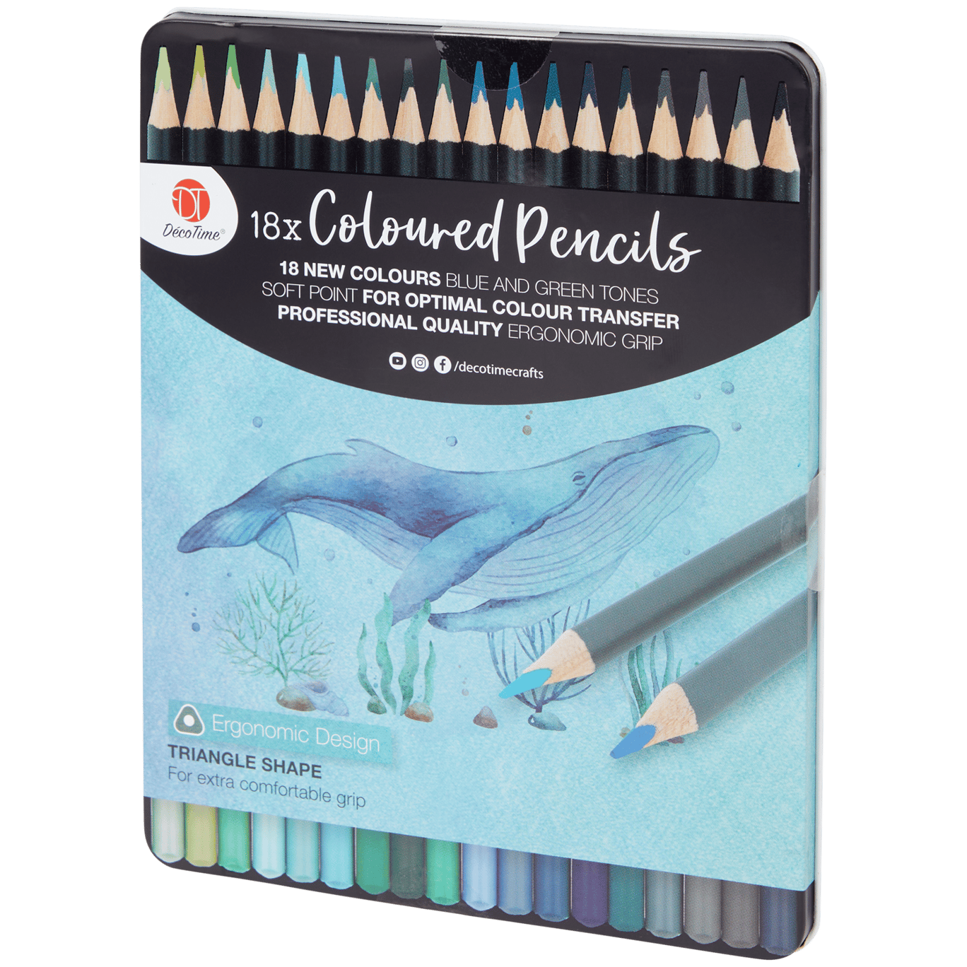 Lápis de cor em lata DécoTime