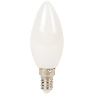 LED žiarovka s jemným tónom v tvare sviečky LSC
