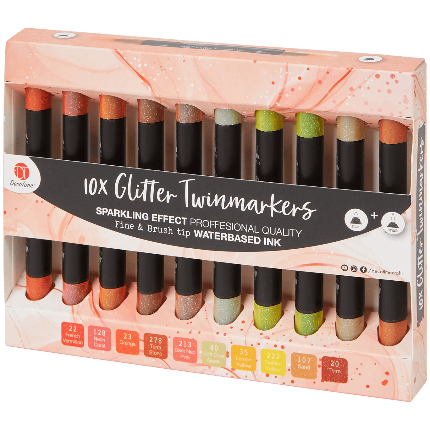 DécoTime glitter twinmarkers