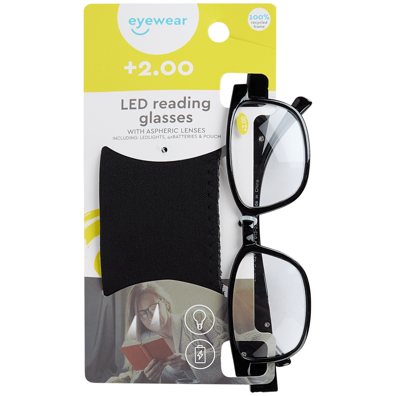 Lesebrille mit LED-Licht