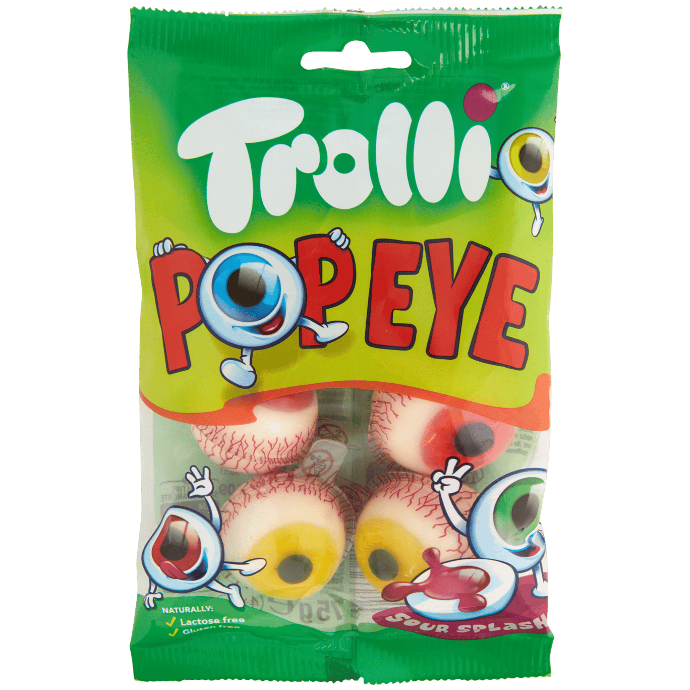 Cukríky v tvare očí Trolli Pop Eye