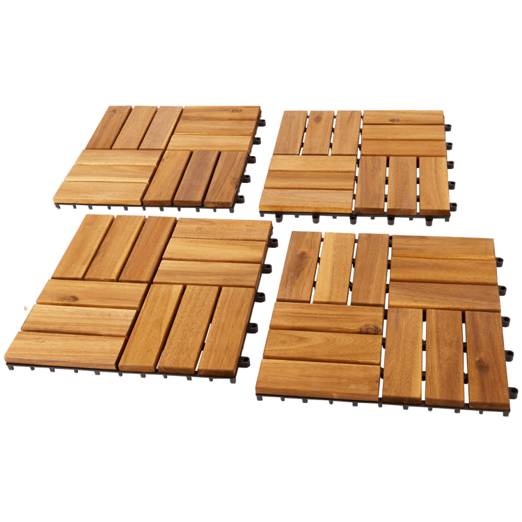 Piastrelle in legno per terrazze