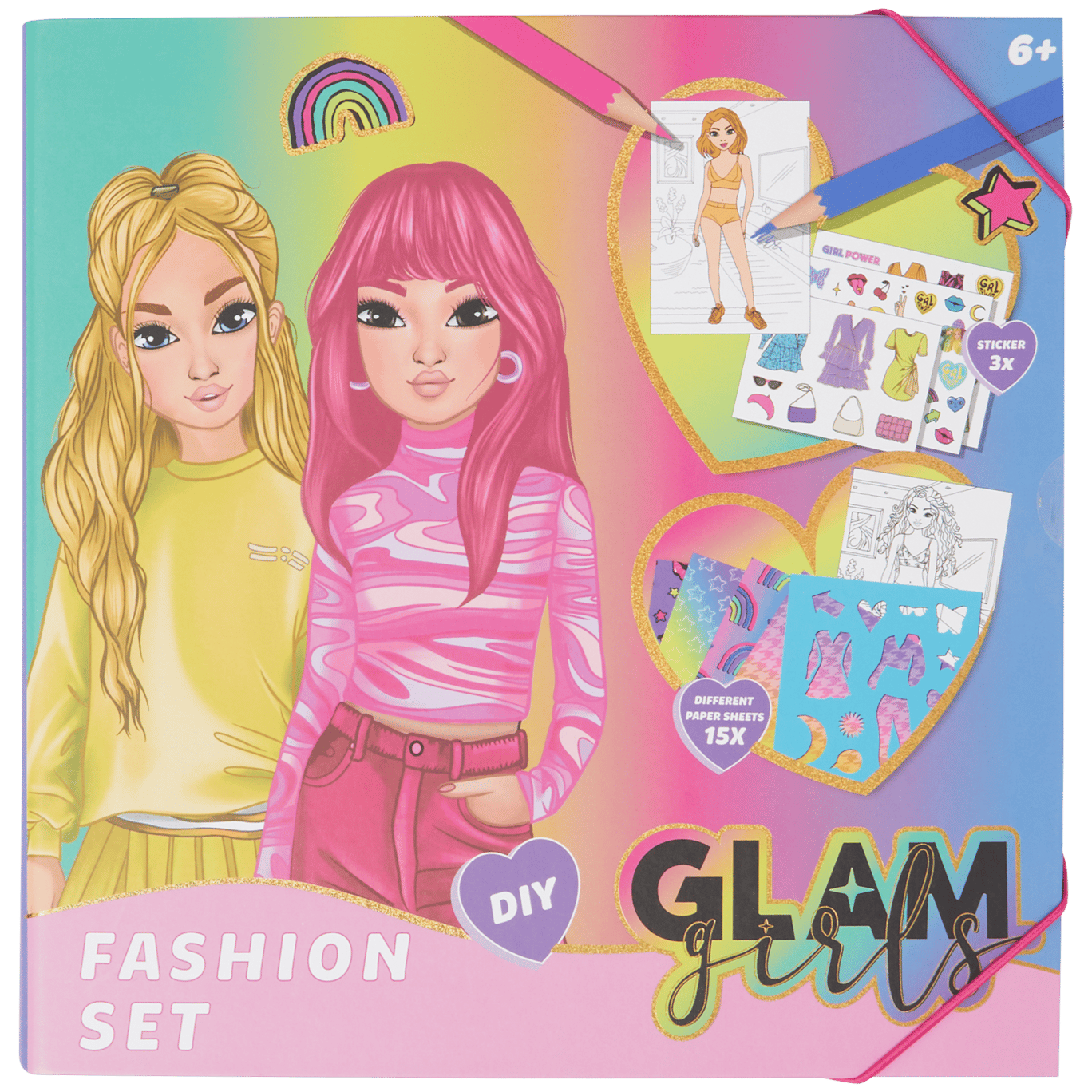 Książka z zadaniami związanymi z modą Glam Girls