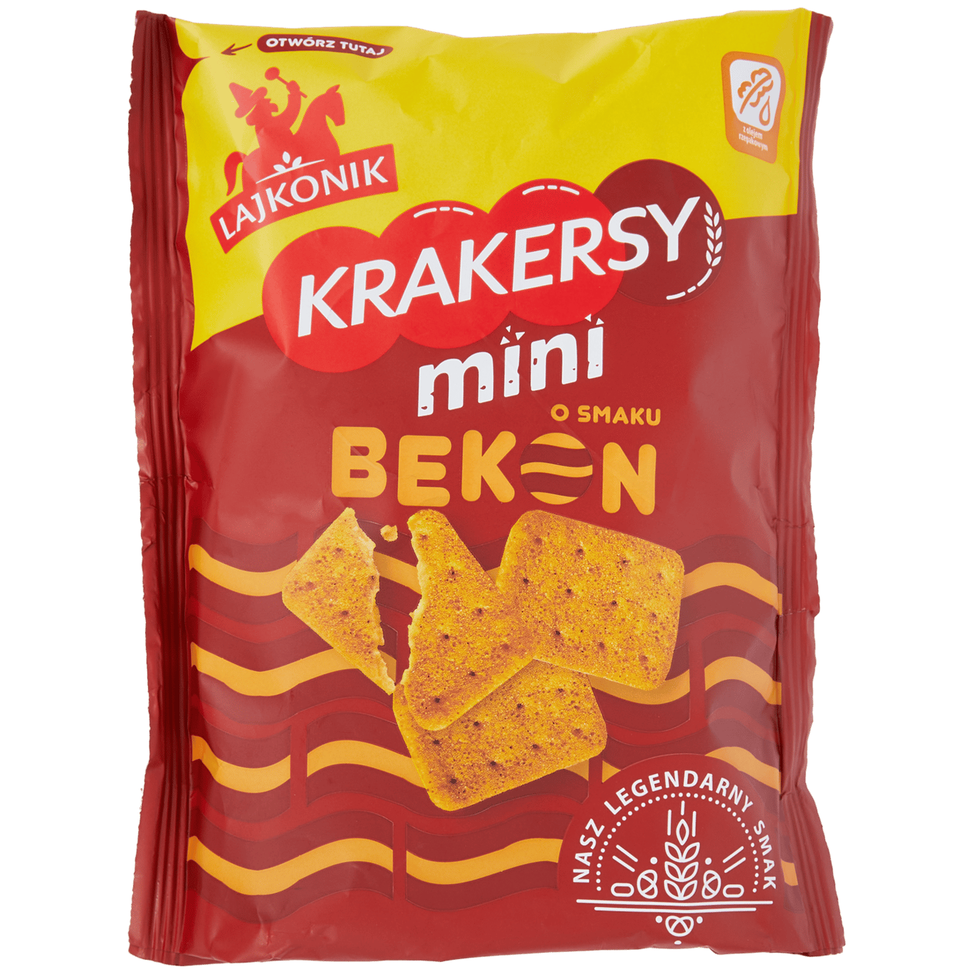 Mini krakersy Bekon