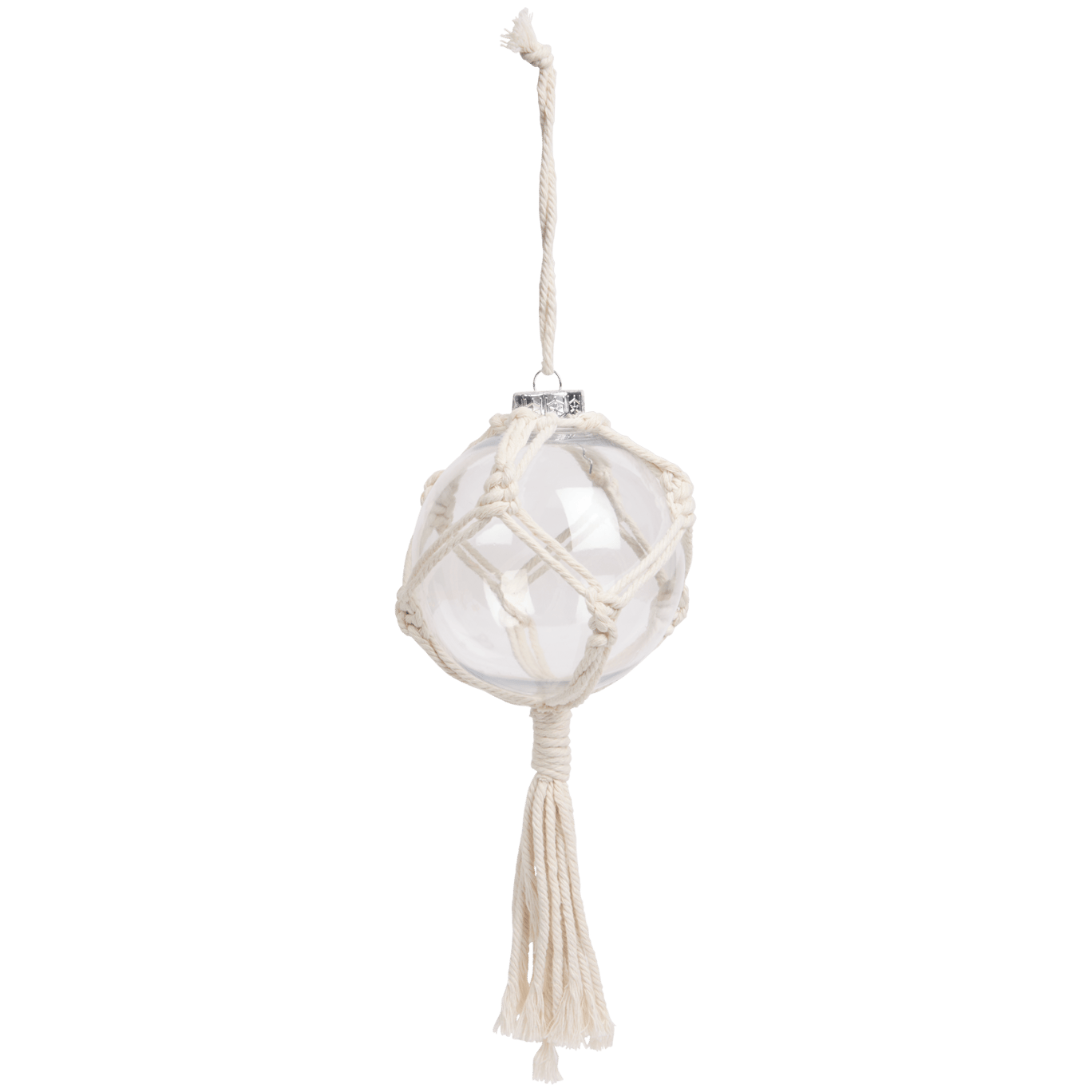 Boule de Noël avec macramé Home Accents