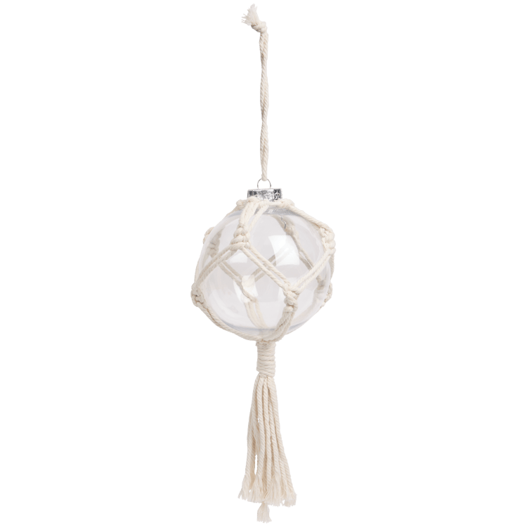 Boule de Noël avec macramé Home Accents