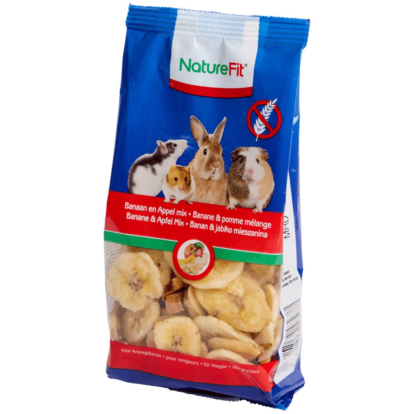 Chips de plátano y manzana para roedores Nature Fit