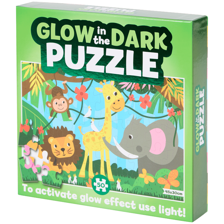 Glow-in-the-dark puzzel