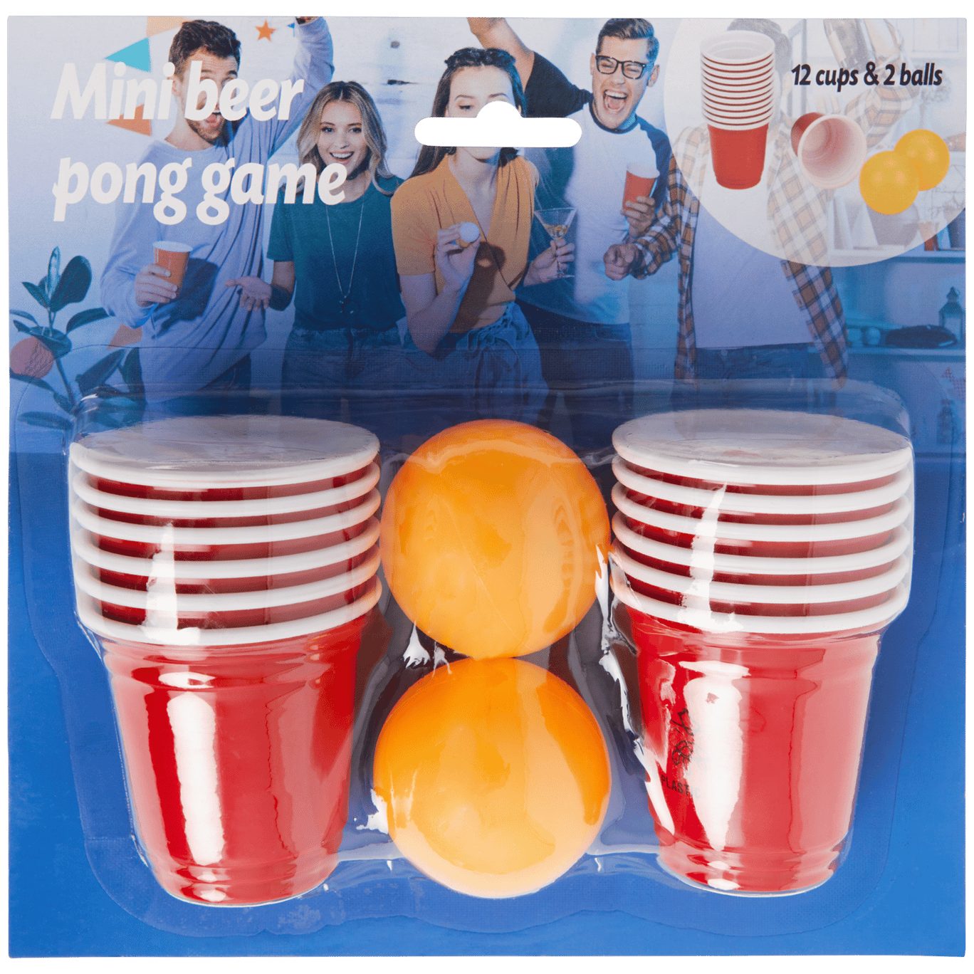 Mini jeu de « Beer Pong » avec 12 verres - Party Expert