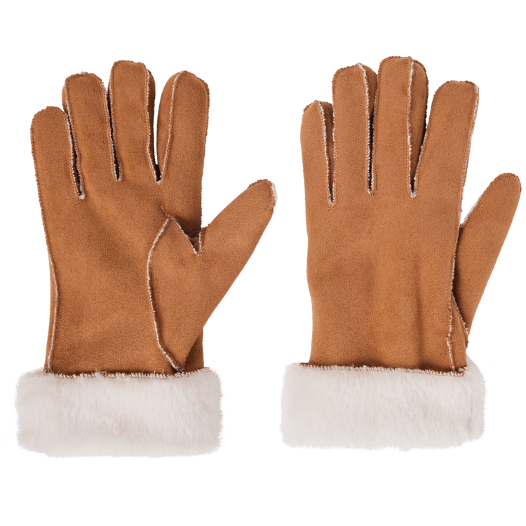 Guantes de ante de imitación