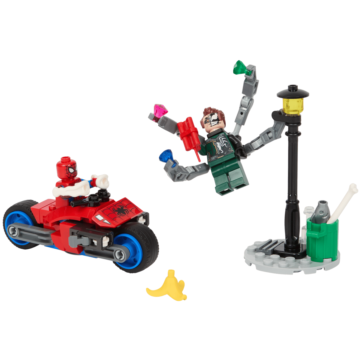 LEGO Marvel motorachtervolging Spiderman vs. Doc Ock