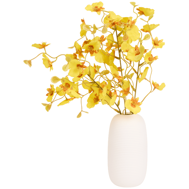 Orquídea artificial numa jarra