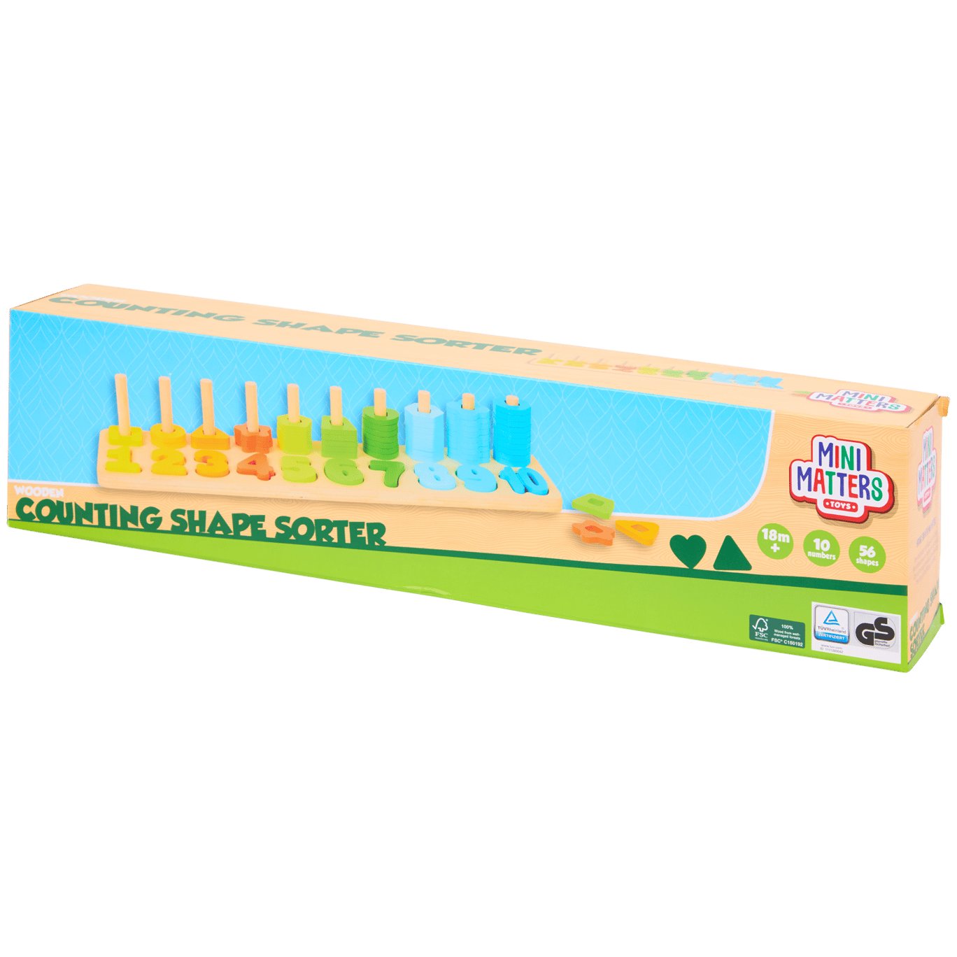 Jeu de tri chiffres en bois Mini Matters