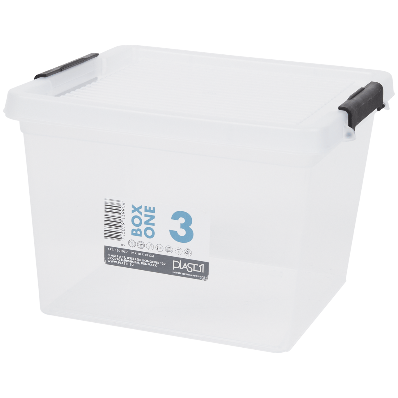 Boîte de rangement en plastique - 27,5 x 18 x 4,5 cm - 36 cases