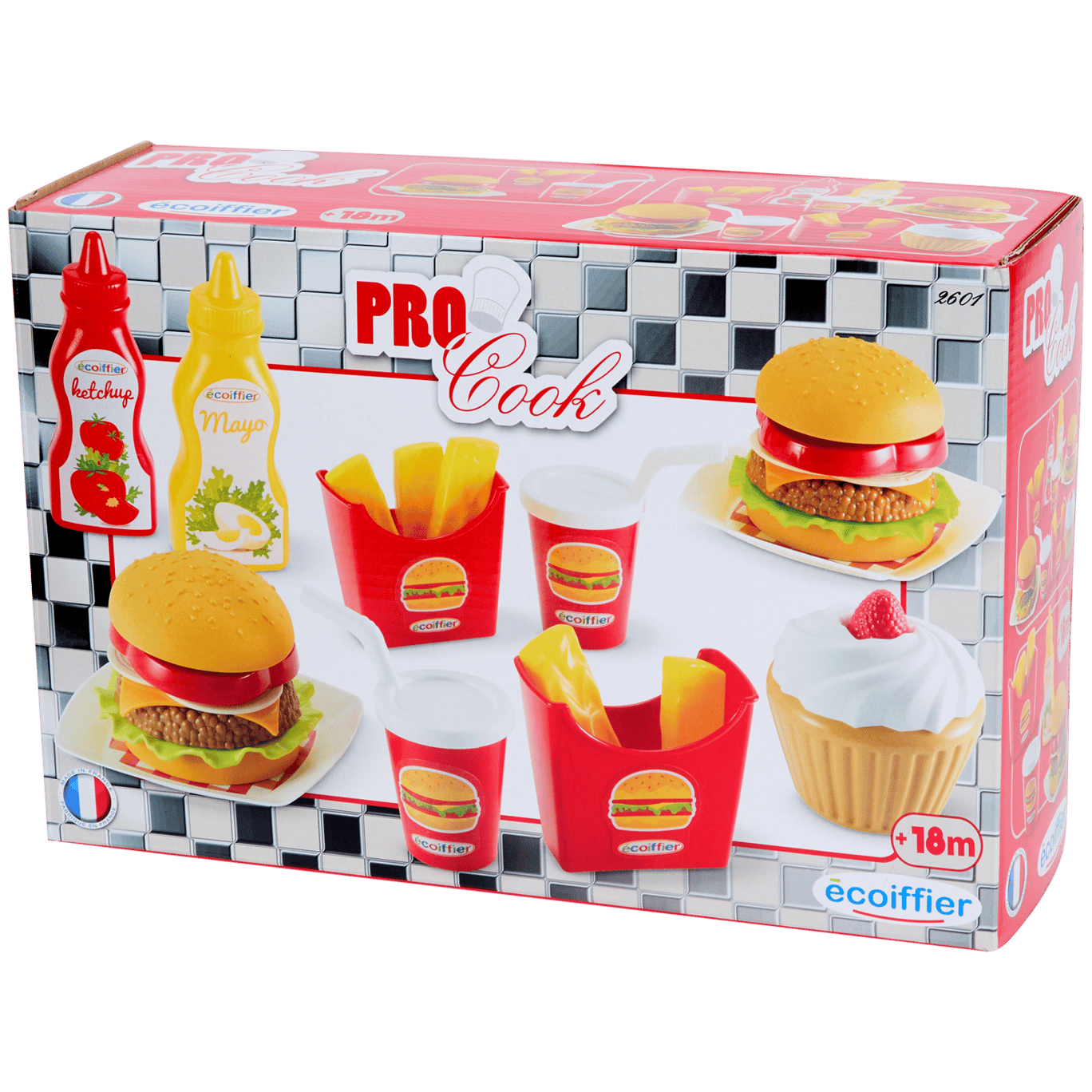 Kit de jeu fast-food Écoiffier