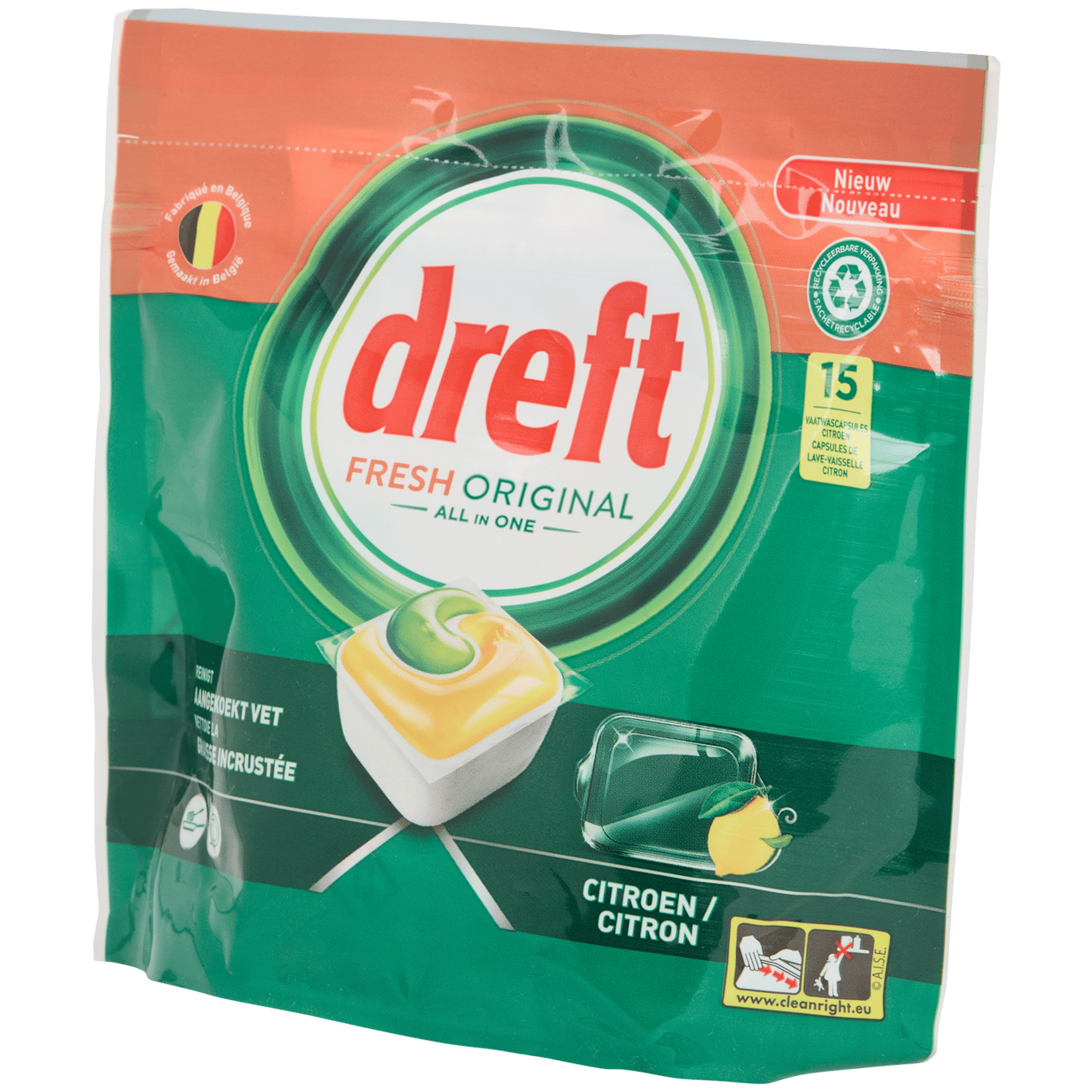 Tablettes pour lave-vaisselle Dreft All-in-One Fresh Original