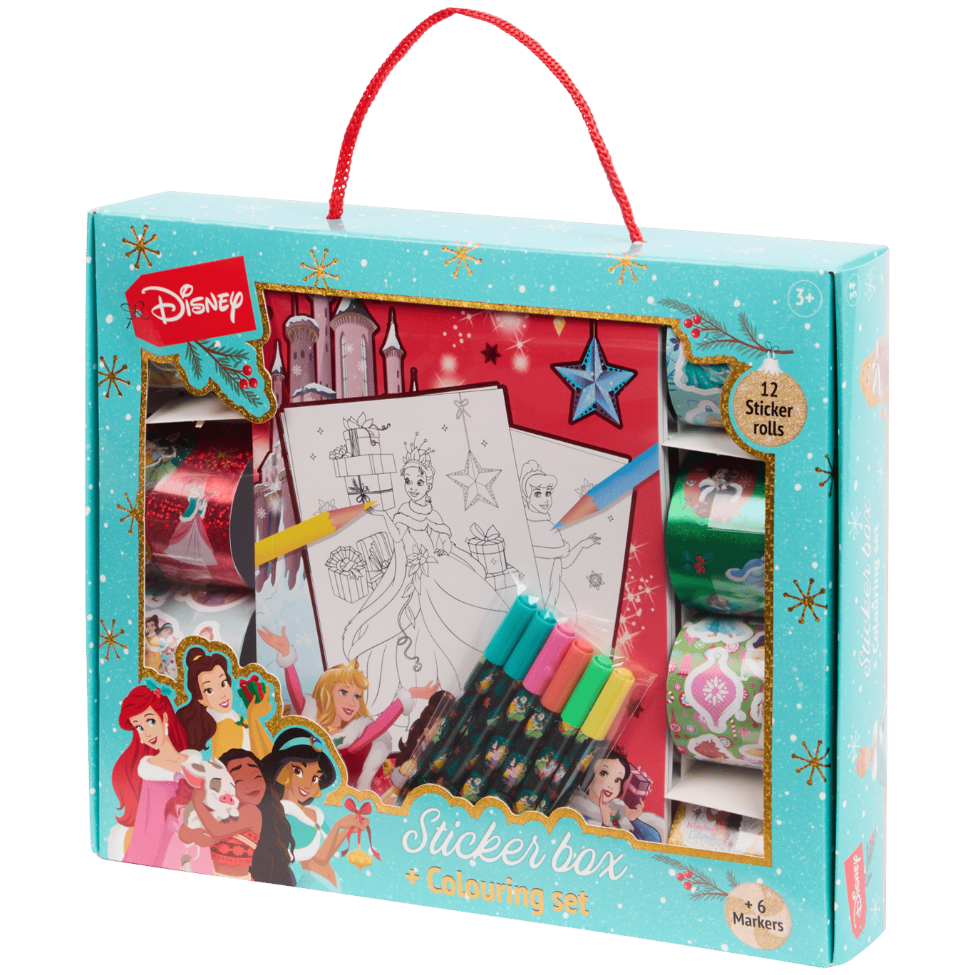 Disney Weihnachtsmalbuch mit Stickern