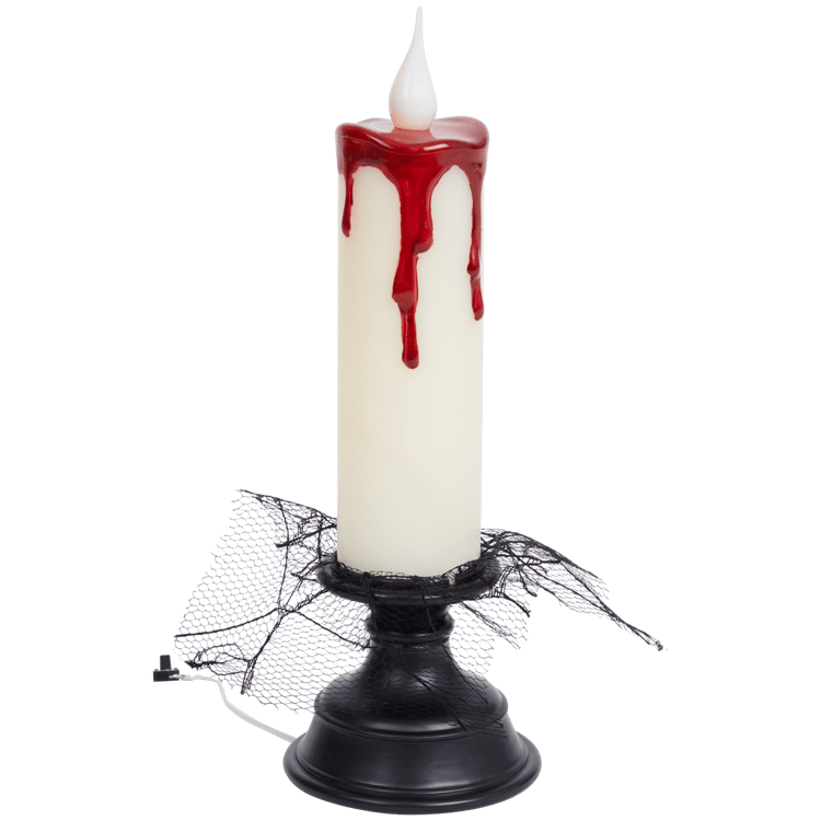 Candelabro de Halloween con vela LED