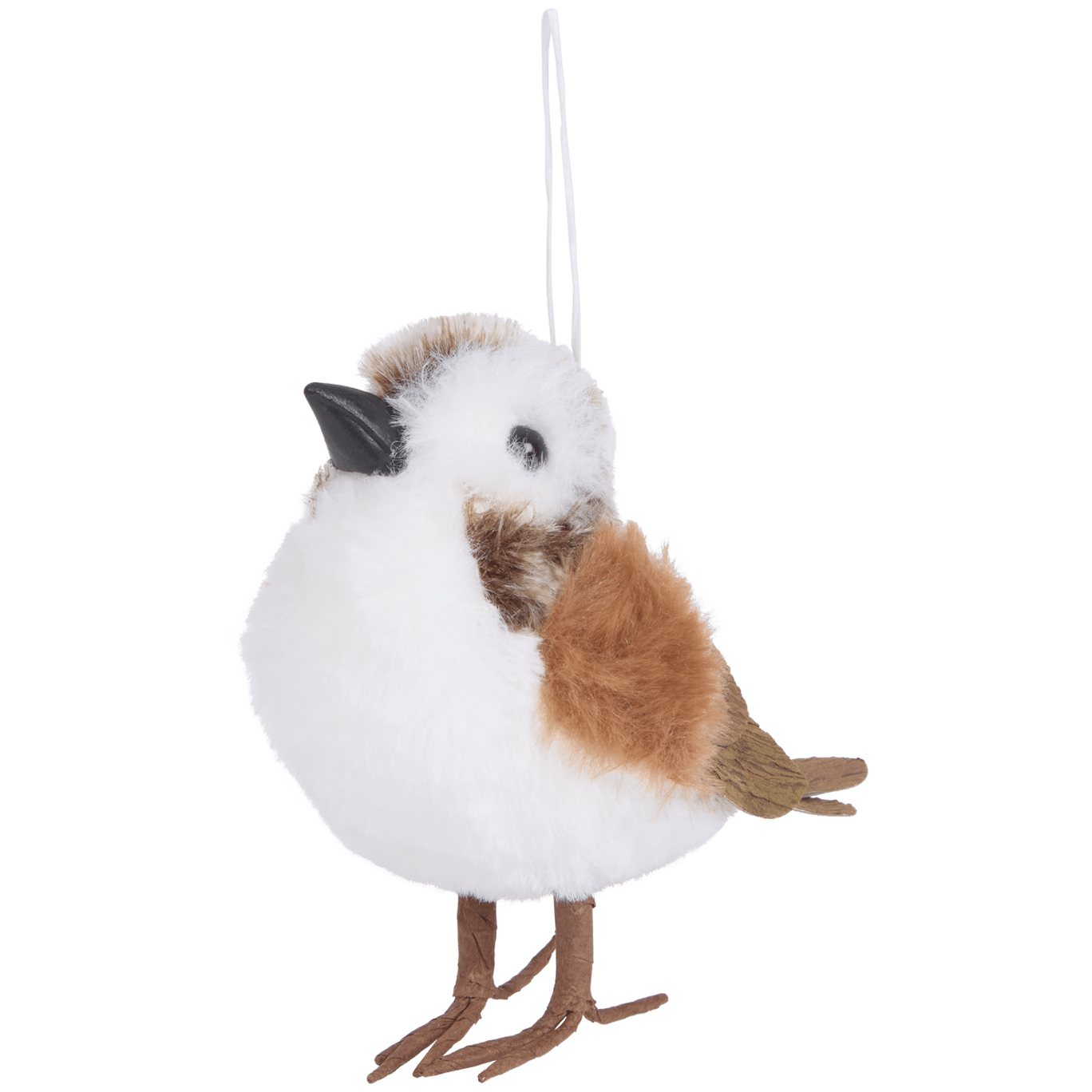 Colgante de pájaro de tela de peluche