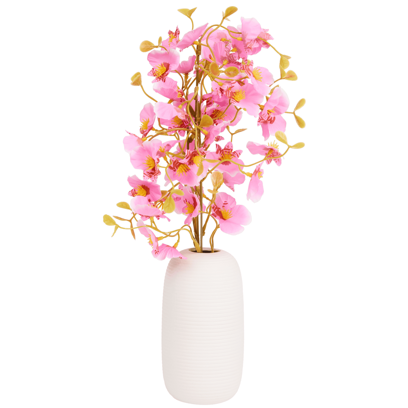 Orquídea artificial en jarrón