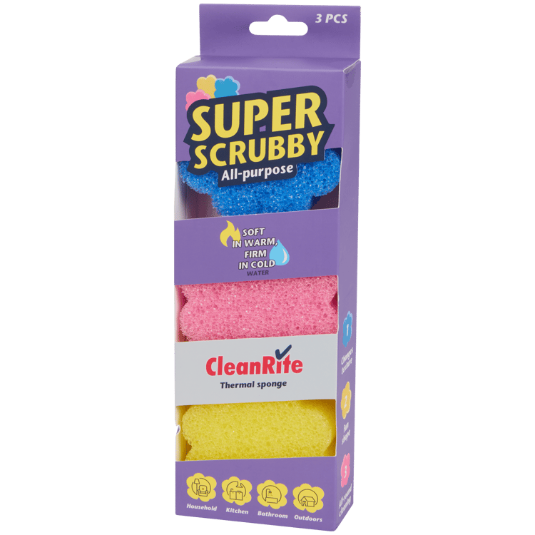 Éponges CleanRite Super Scrubby